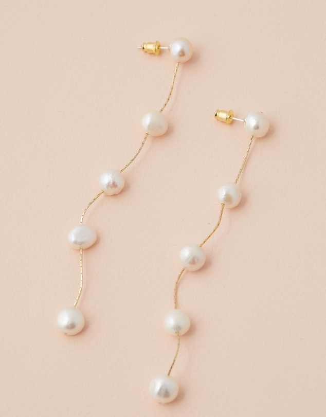 Moira Hughes - The White Label - The Lola Pearl Drop Earrings