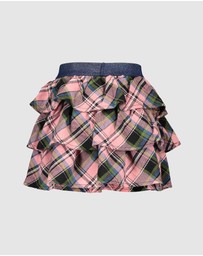 B.Nosy - Ruffle Check Skirt - Kids-Teens