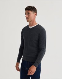 Oxford - Basic V-Neck Pure Wool Pullover