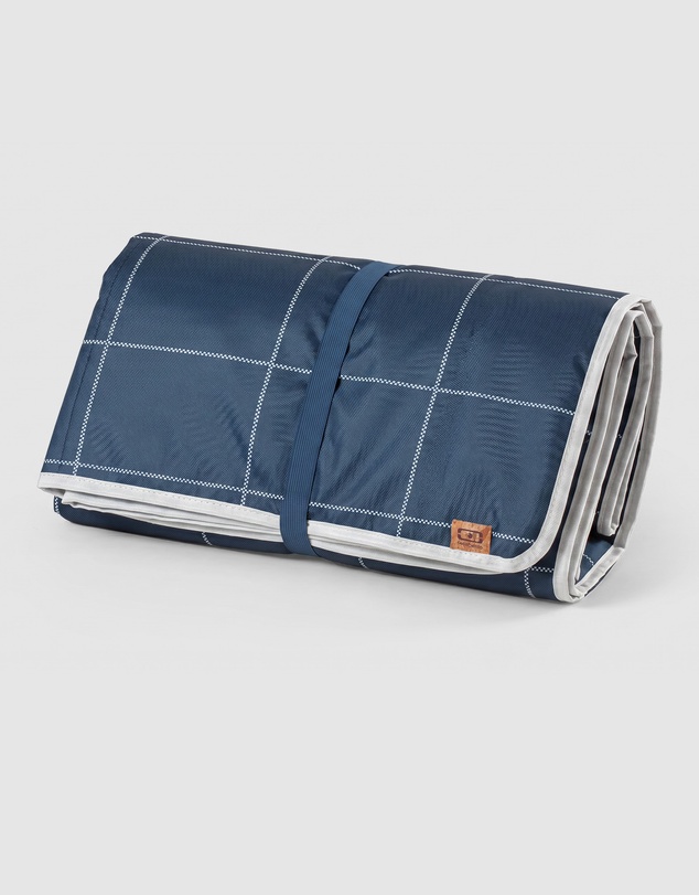 Monbento - Monbento Waterproof Picnic Blanket for Outdoor Meals - Blue Natural