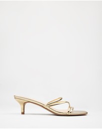 RAID - Charli Gold Kitten Heels Mule