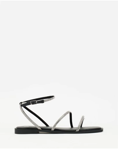 SPURR - Diamond Ankle Strap Sandals - ONLINE EXCLUSIVE