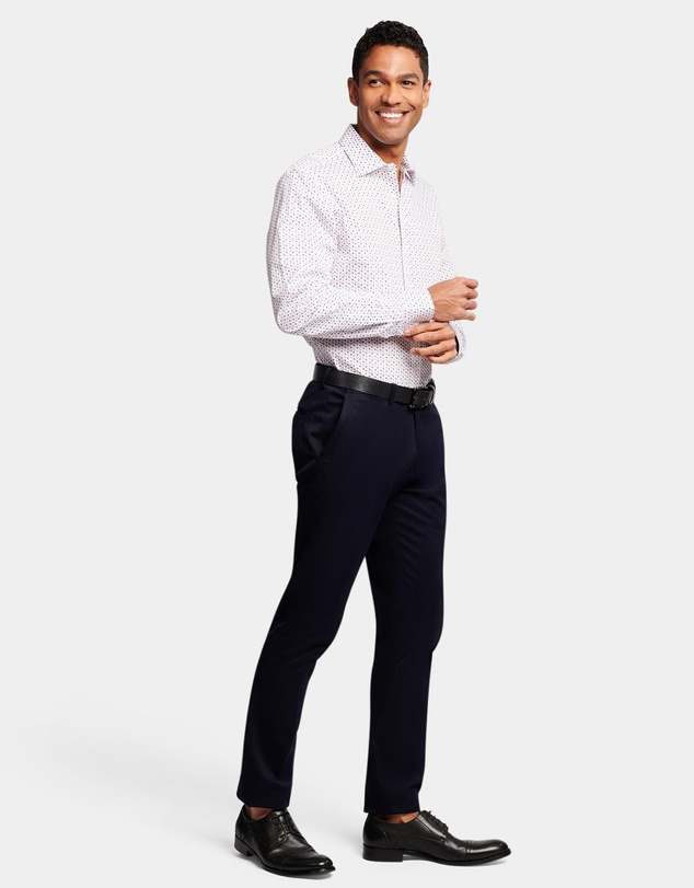 Brooksfield - MODERN RETRO PRINT REG FIT BUSINESS SHIRT