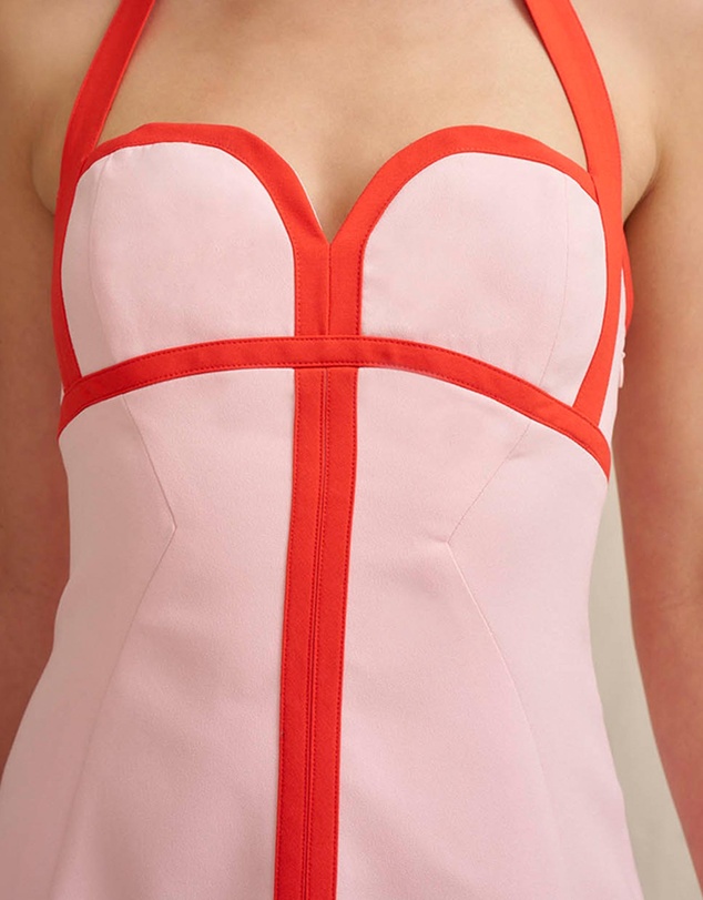 BY JOHNNY. - Wisteria Halter Mini Dress