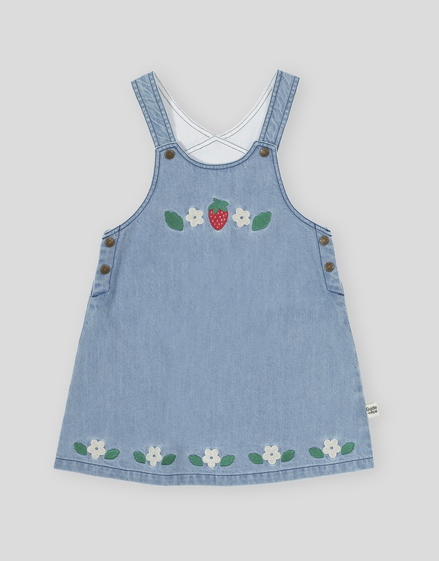 Goldie + Ace - Wild Strawberry Pinafore Dress - Babies-Kids