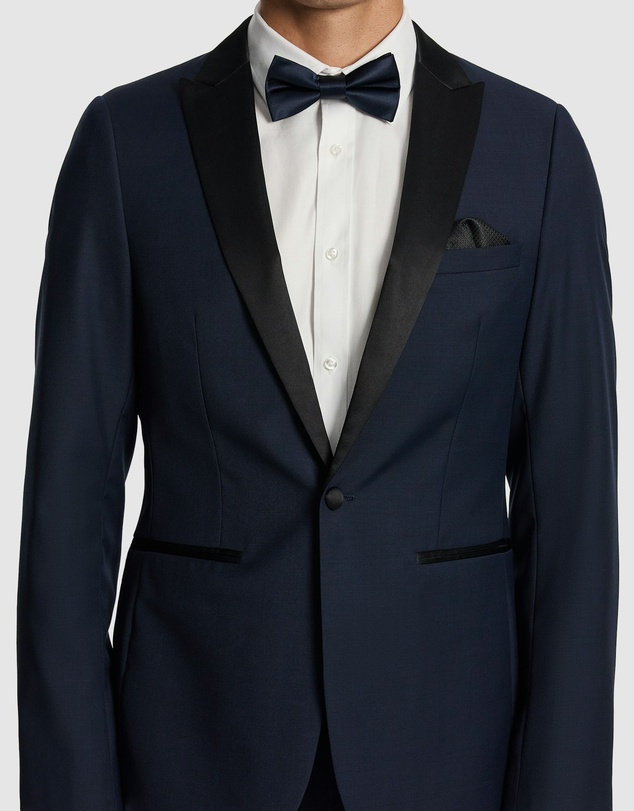 yd. - Seville Slim Fit Tuxedo Wool Blend Suit Jacket