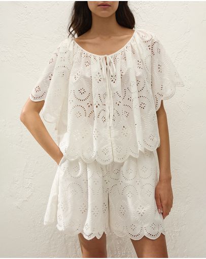 Bianca Broderie White