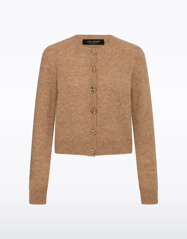 Carla Zampatti - Praline Brushed Knit Cardigan