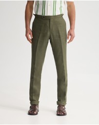 Oxford - Bryon Herringbone Pant Side Tab/Cuf