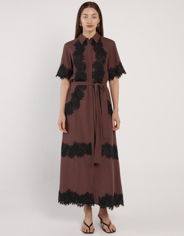 Fate + Becker - Cyra Linen Lace Dress