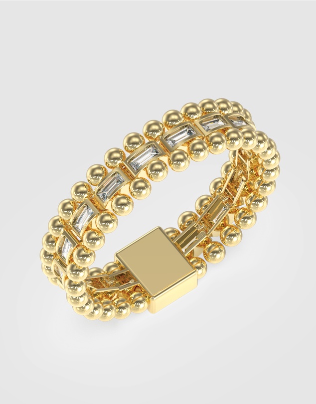 GUESS - Guess Golden Globes Baguettes Bracelet