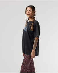 Old Flame Label - Azurite Tee