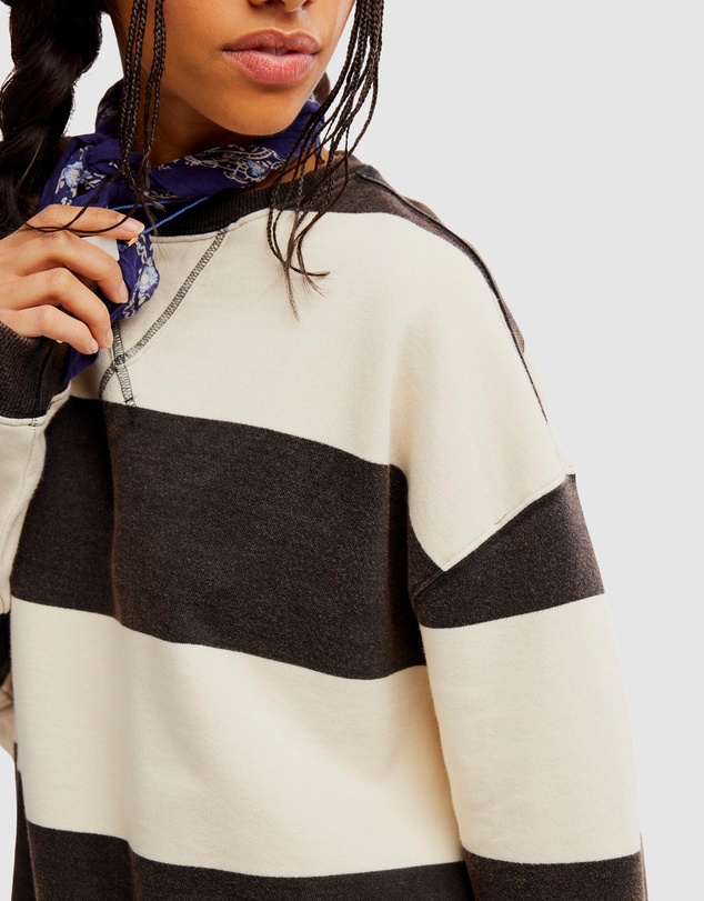 Free People - Classic Stripe Crew Wide