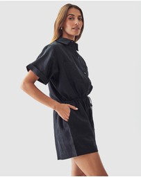 Calli - Liv Linen Playsuit