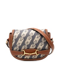 Pre-Loved by Azura Reborn - Pre-Loved Small Maillon Triomphe Jacquard and Calfskin Crecy Crossbody
