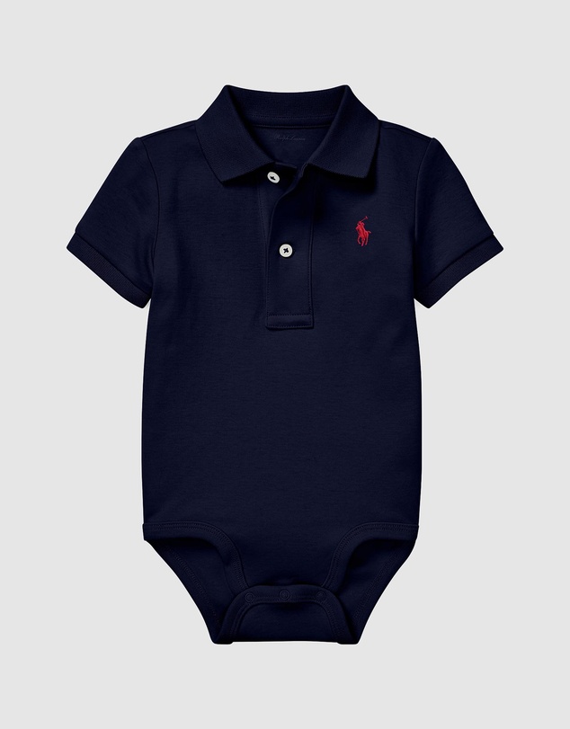 Polo Ralph Lauren - Soft Cotton Polo Bodysuit - Babies