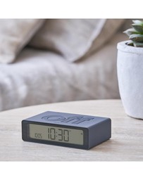 Lexon - Lexon Flip Mini Reversible Alarm Clock - Grey