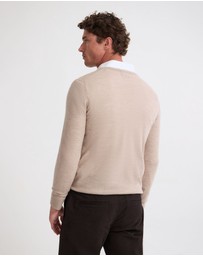 Oxford - Basic V-Neck Pure Wool Pullover