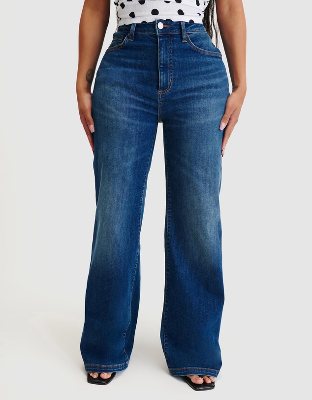 Cotton On - Curvy Stretch Wide Jeans