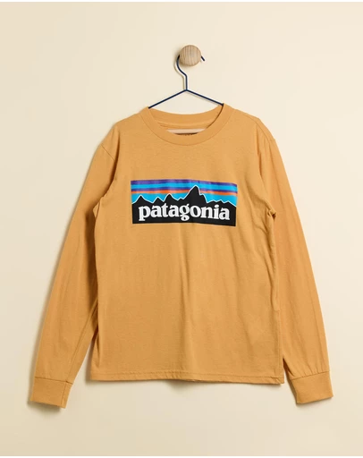 Patagonia - Long-Sleeved P-6 Logo T-Shirt - Kids
