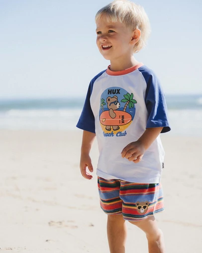 Huxbaby - Cool Surfer Hux Raglan Tee - ICONIC EXCLUSIVE - Babies-Kids