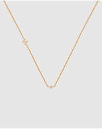 YCL  - Petite Initial Necklace H