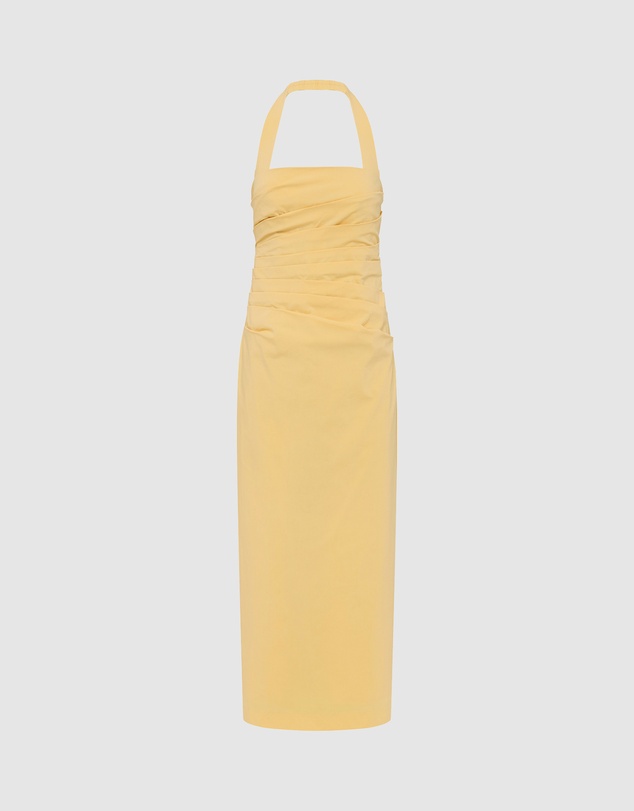 Shona Joy - Campbell Draped Halter Maxi Dress