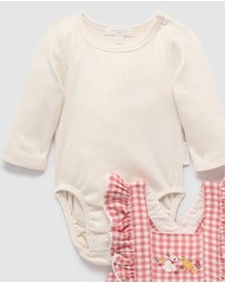 Purebaby - Gingham Pinnie Set -Kids-Babies