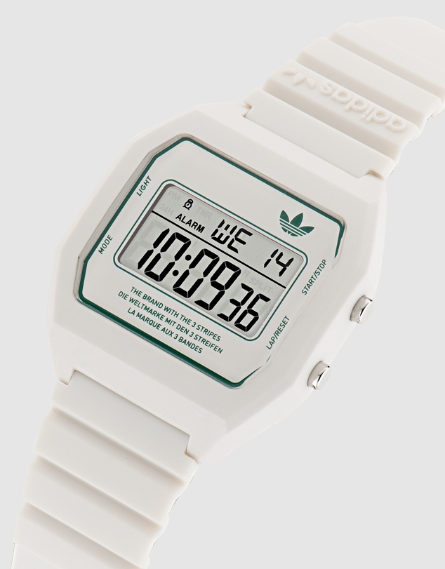 adidas Originals - Digital Two White Resin Watch