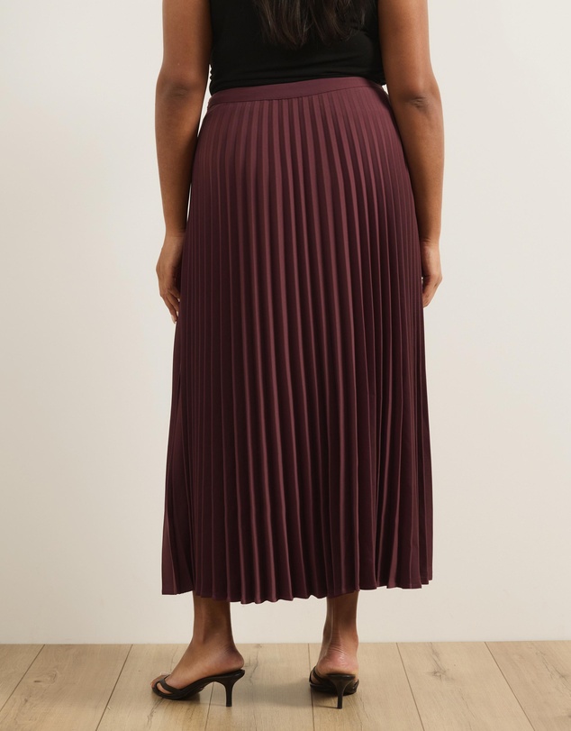 Atmos&Here Curvy - Evie Pleated Midi Skirt