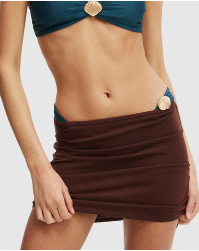 Cotton On Body - Noa Knit Ruched Mini Skirt
