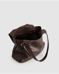 Evity - Clara Leather Charm Tote Bag