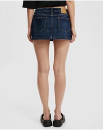 Cotton On - Micro Low Denim Skirt