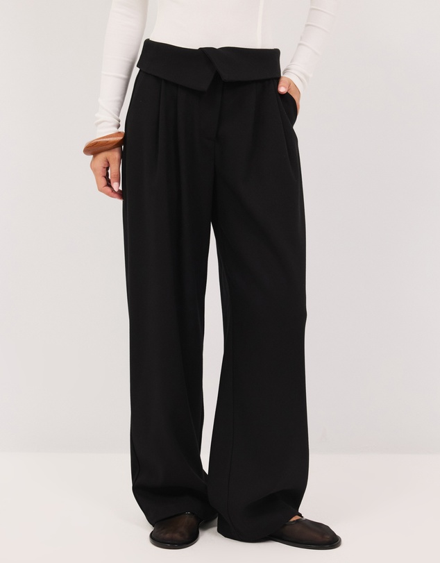Calli - Tate Fold Over Waist Suit Pants