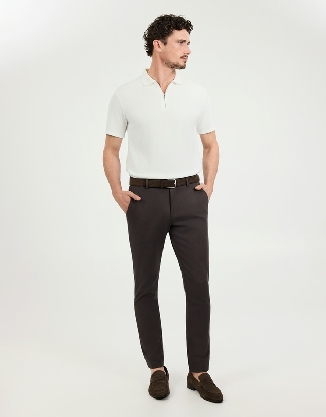 Tarocash - Javier Textured Zip Polo
