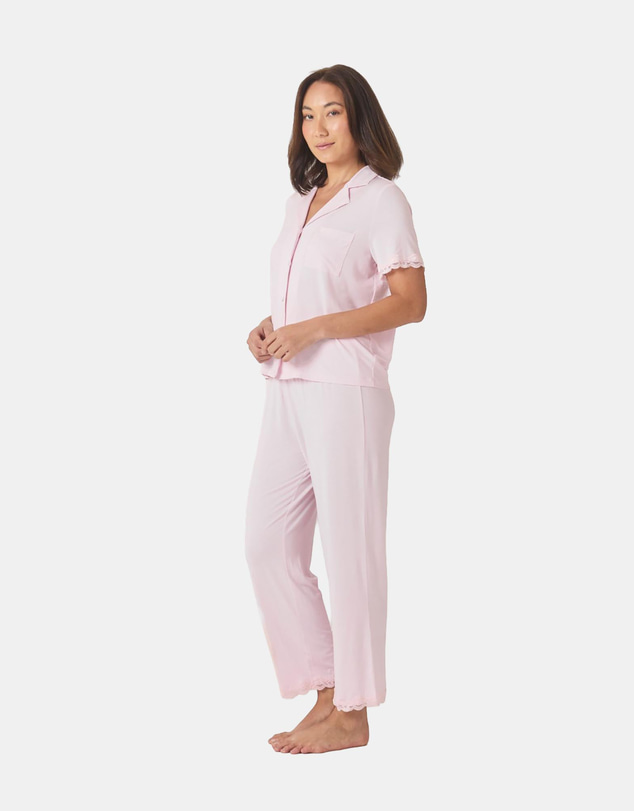 Gingerlilly - Dianne Bamboo Long PJ set with Lace