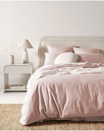Aura Home - Evie Stonewash Organic Cotton Standard Pillowcase