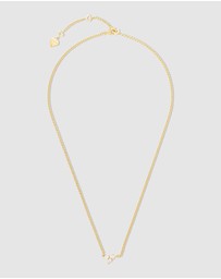 Wanderlust + Co - Starburst 14K Gold Vermeil Curb Chain Necklace