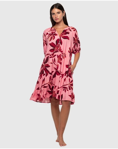 Nip Tuck Swim - Solstice Corrimal One Size Maxi Dress