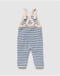 Wilson & Frenchy - Organic Knitted Stripe Overalls - Babies