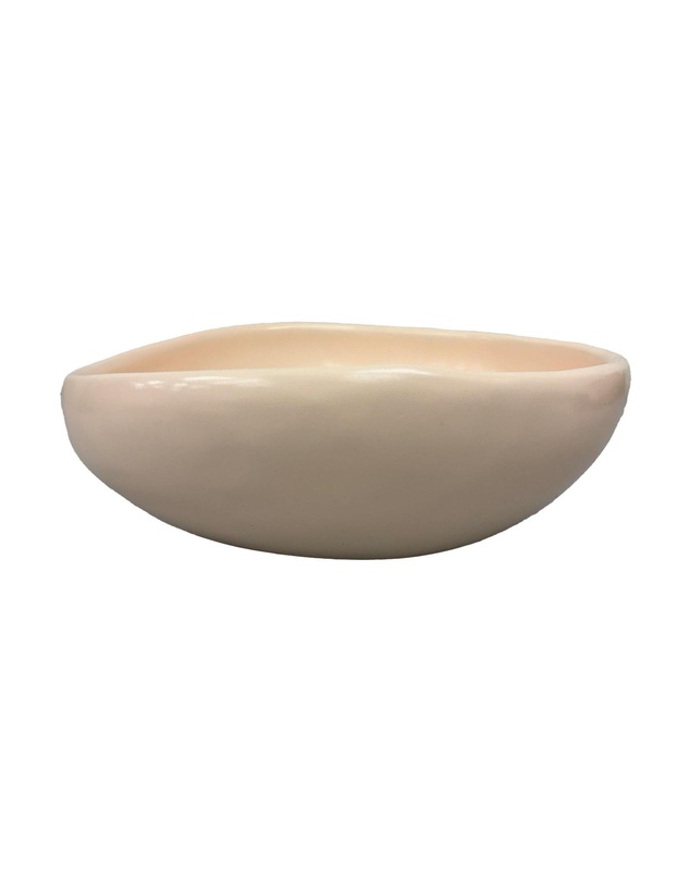 Urban Attitude - Urban Attitude RAQS Salad Bowl Height: 11.5cm, Width: 29.5cm, Length: 31cm - Stone Ivory
