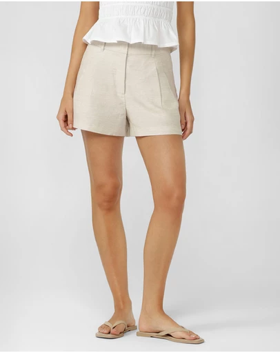 Lorna Jane - Hamptons Tailored Linen Shorts
