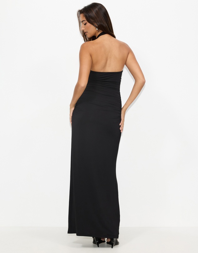 Dazie - Nightfall Halter Maxi Dress