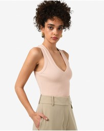 Forcast - Devon V-Neck Singlet