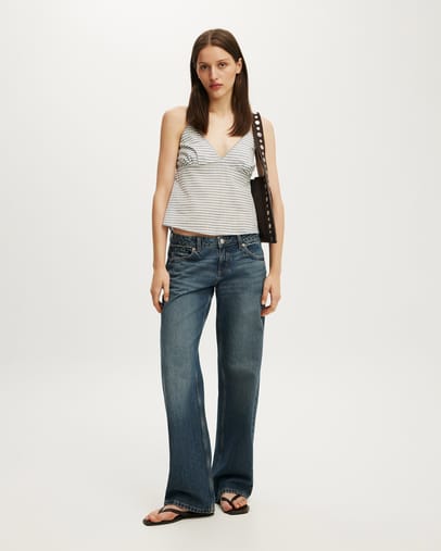 MADI STRIPE WEATHERED BLUE