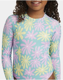 Roxy - Girls 8 to 16 Flower Lover One Piece Rash Vest