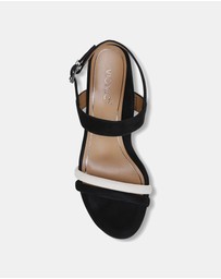 Vionic - Paula Block Heel - Black/White