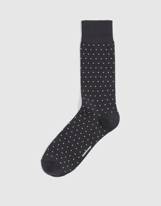 Country Road - Australian Cotton Blend Square Dot Socks