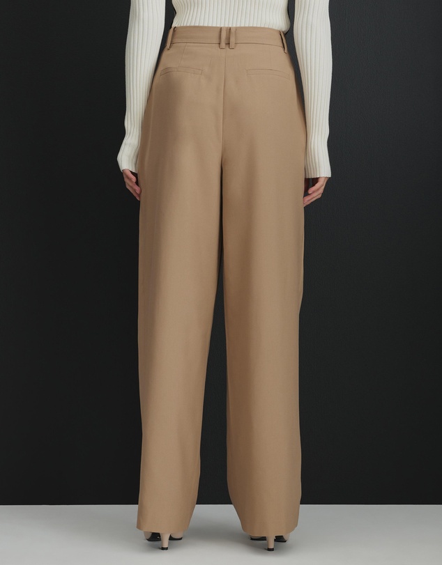 AERE - Ayame Pleated Wide Leg Pants