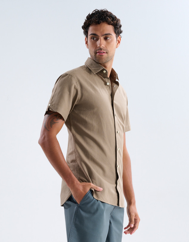 3 Wise Men - 3 Wise Men Daybreak Linen Short Sleeve Shirt